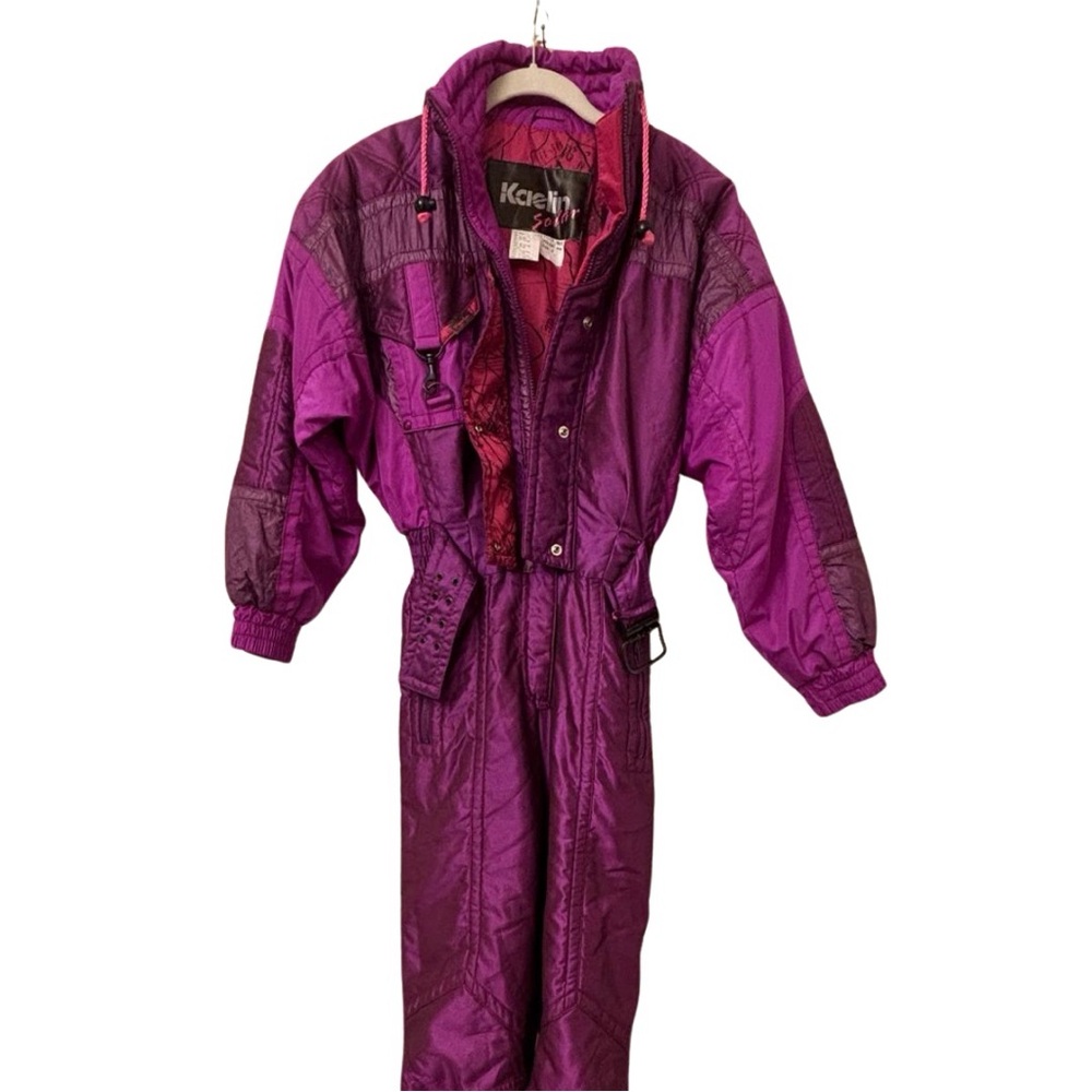 Women's Kaelin Retro Purple Ski & Snow One Piece